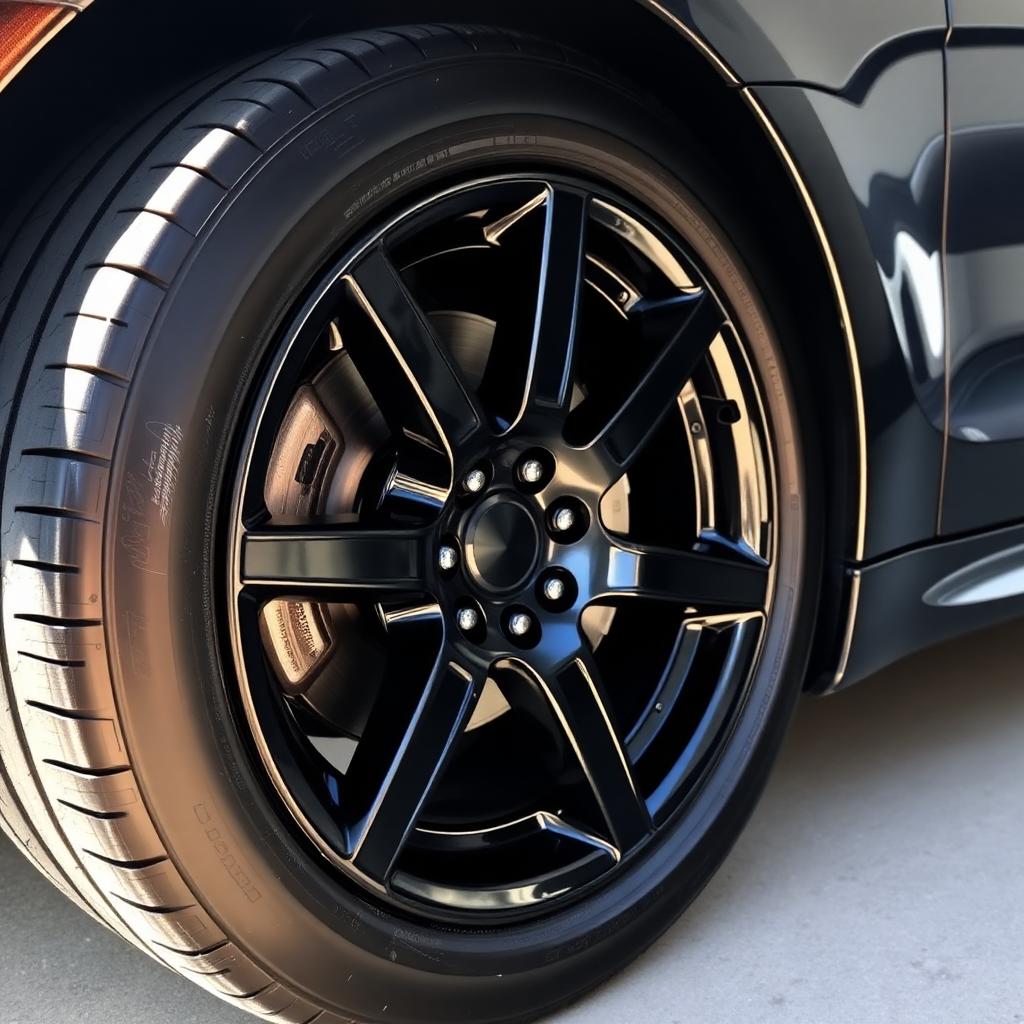 After — Wheel & tire restoration